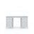 Desk with 6 drawers wooden grey – office and youth room, scandi