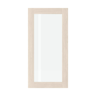 Ekmöbelfasad med glas