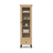 Oak Display Cabinet 1S 57 Scandi Black / Natural Oak